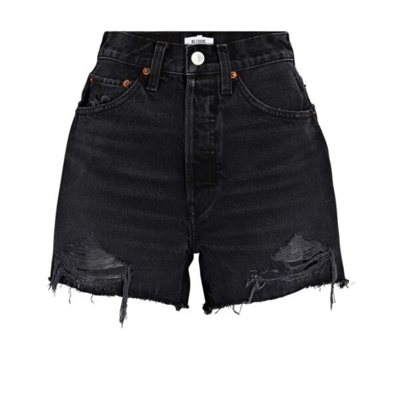 RE/DONE 50s Cut-Off Denim Shorts - Picture 2 of 8